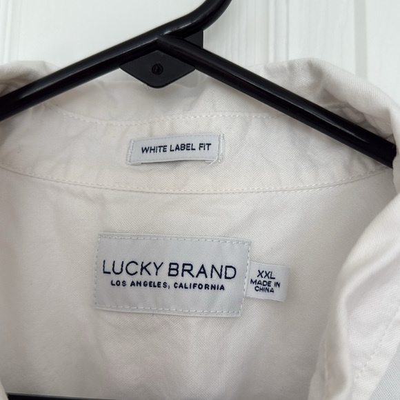 Lucky Brand men’s white longsleeve button down shirt - Picture 4 of 4